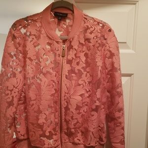Lane Bryant Rose Bomber Jacket
